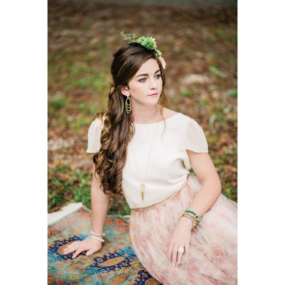 Ceremony Joanna August Womens Plus Sonya Chiffon Top Going to the Chapel sz XXL - Picture 16 of 16